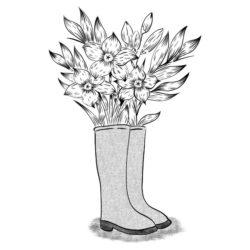 Illustration Bottes de fleurs
