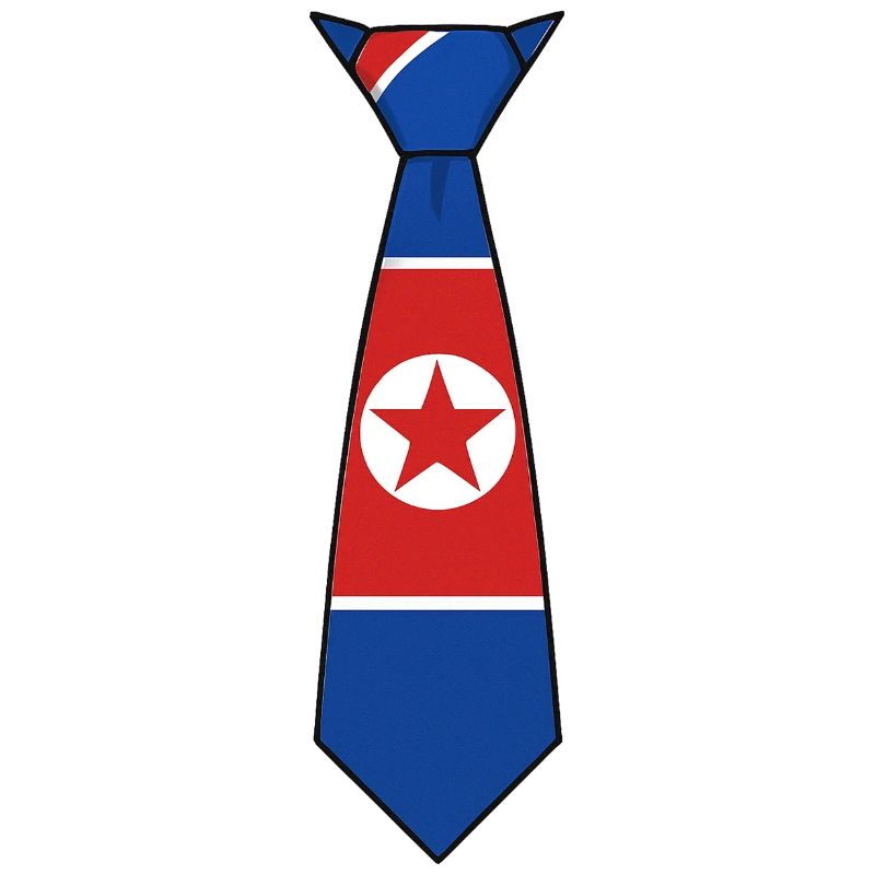Cravate Corée du Nord – Conception du drapeau