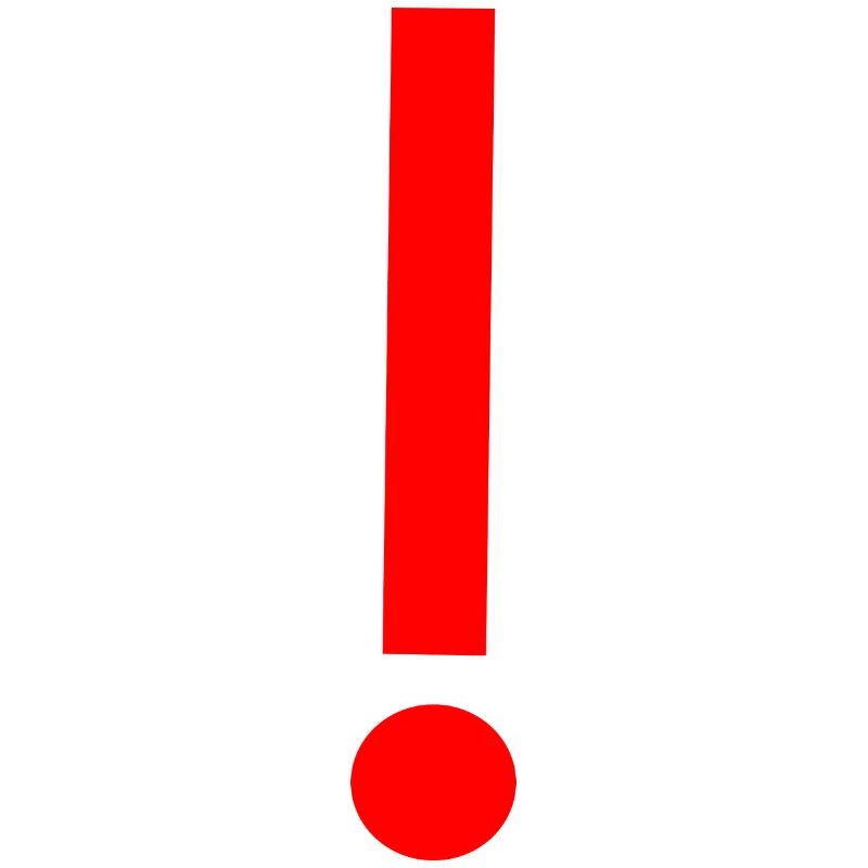 Red exclamation mark, template, pattern