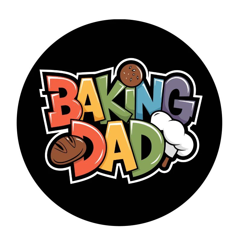 Dad is a baker Dad bakes bread
