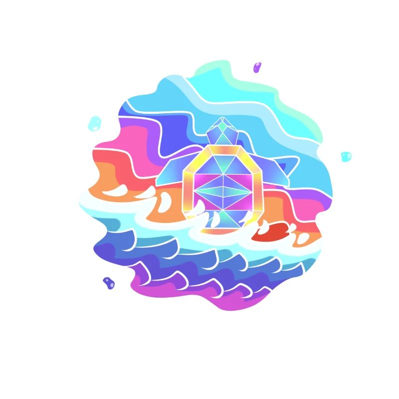 Psychedelic turtle
