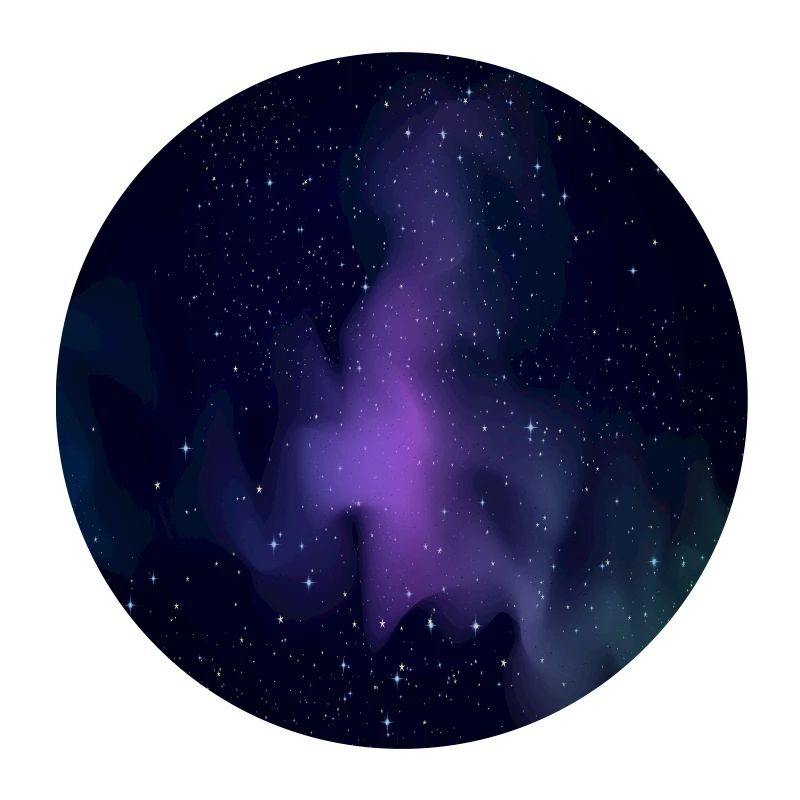 Galaxy pattern with stars and black background