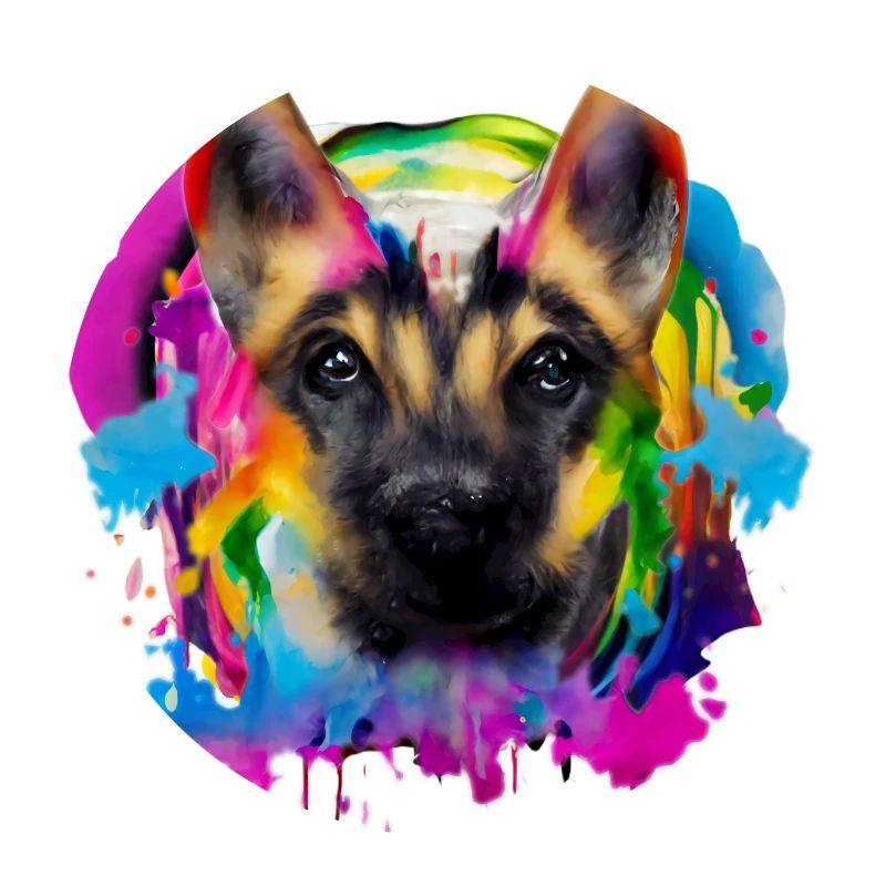 Conception de chien de berger en couleur