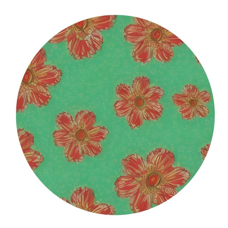 Rote Blumenmuster