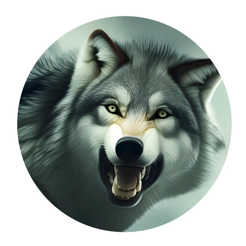 Angry wolf