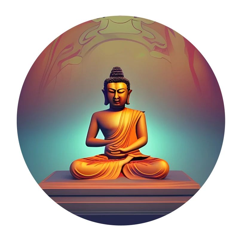 Portrait de statue de Bouddha