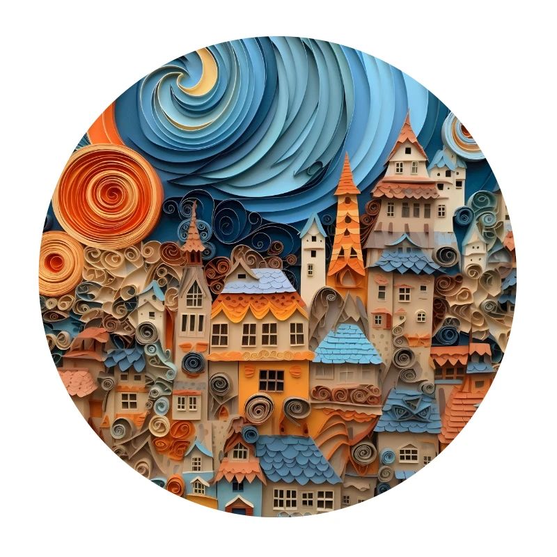 Papier Stadt
