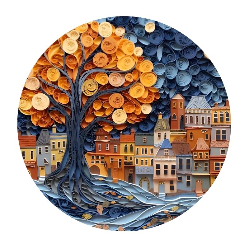 Papier Stadt