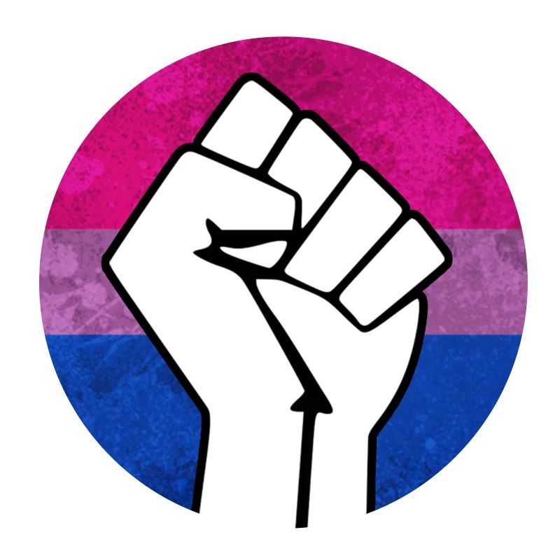 Aufkleber mit bisexueller Pride Fist