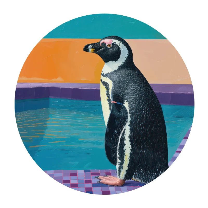 pinguin, bunt, tier, geschenk, geschenkidee