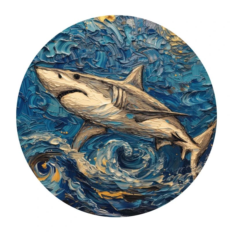 Requin, Requin, Poisson, Van Gogh, Nuit étoilée