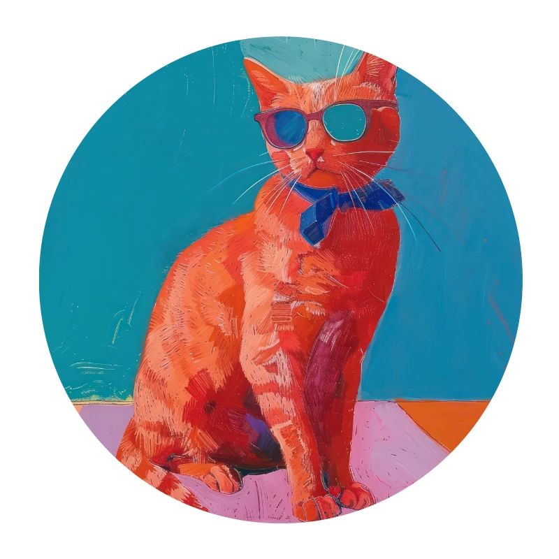 Katze, katzenmotiv, popart, geschenk, geschenkidee