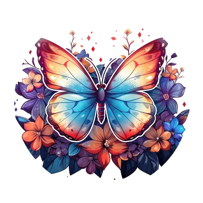 Papillon, Fleurs, Printemps, Nature