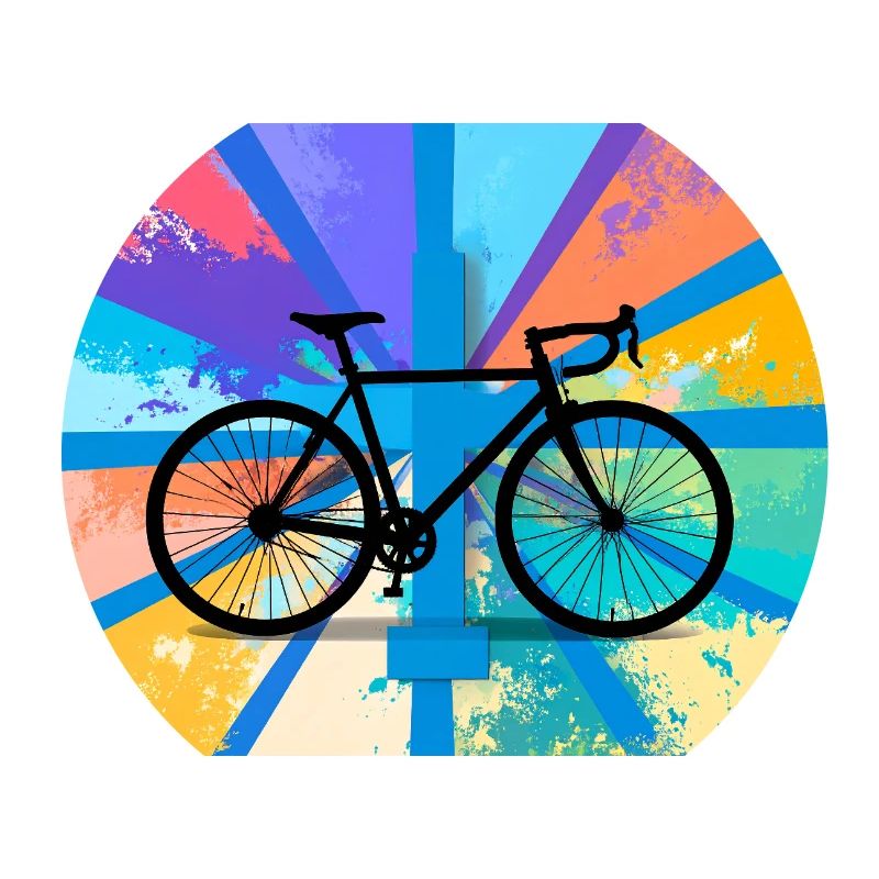 illustration,VTT,vélo de route,graffiti,coloré