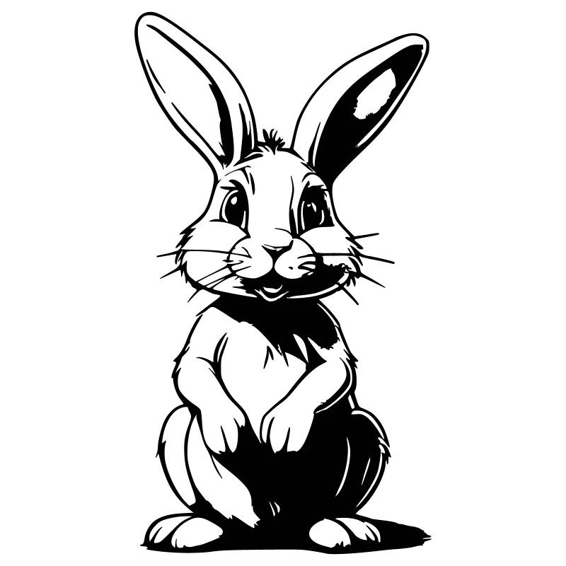 Funny Comic Bunny - Conception de dessin animé mignon