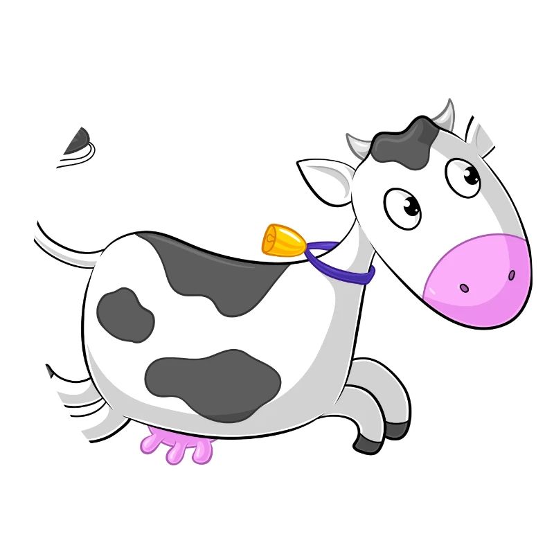 Galloping comique de vache
