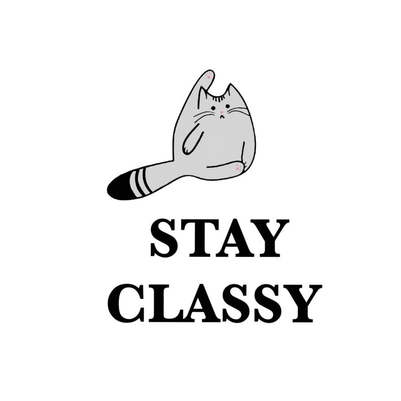 stay classy Katze Geschenkidee Geschenk