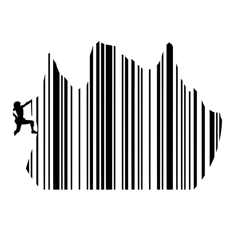 Climbing Climbing Barcode Freeclimbing 1c