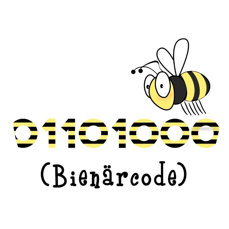 Binärcode Biene Code Informatik Geschenk Honig
