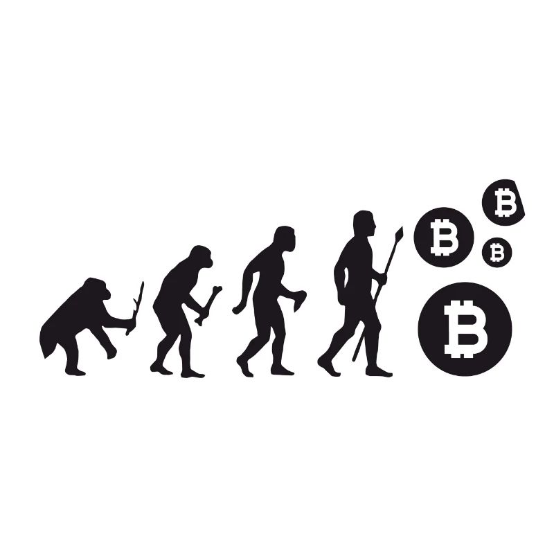 Evolution Bitcoin Bit Coin Shirt