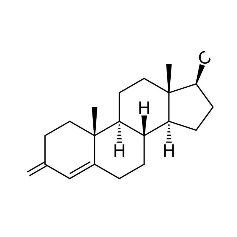 La testostérone - formule structurale chimique