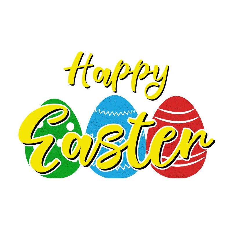 Happy Easter - Easter bunny Easter eggs celebration gift