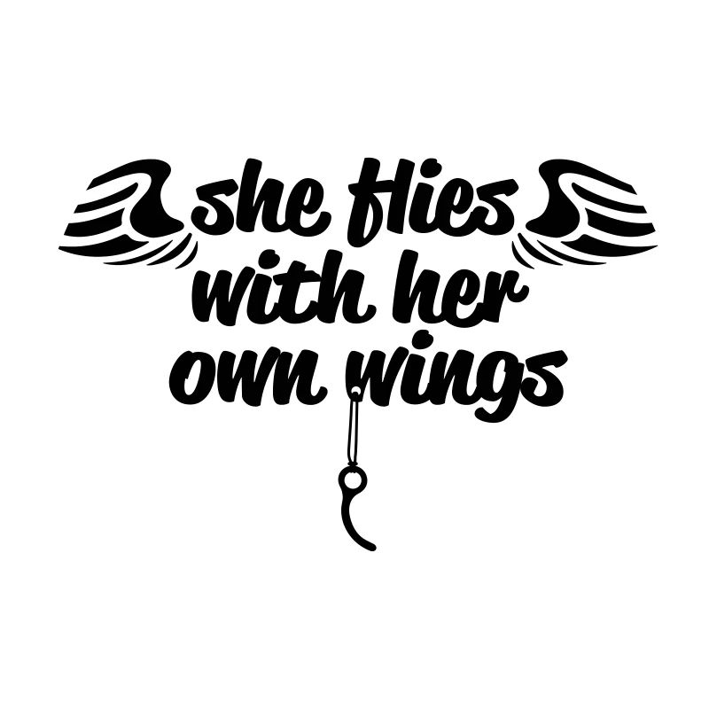 She flees ...