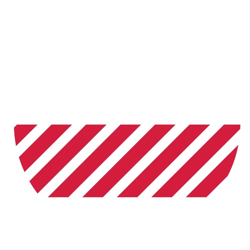 Drapeau rayé Pologne