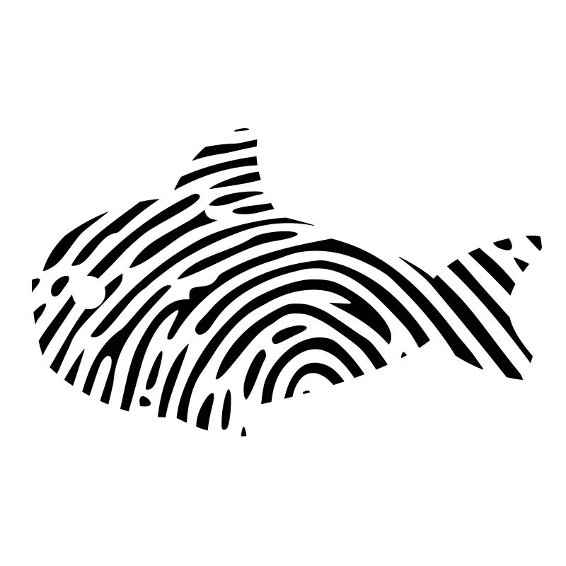 Empreinte digitale ADN ADN poisson poisson poisson pêcheur