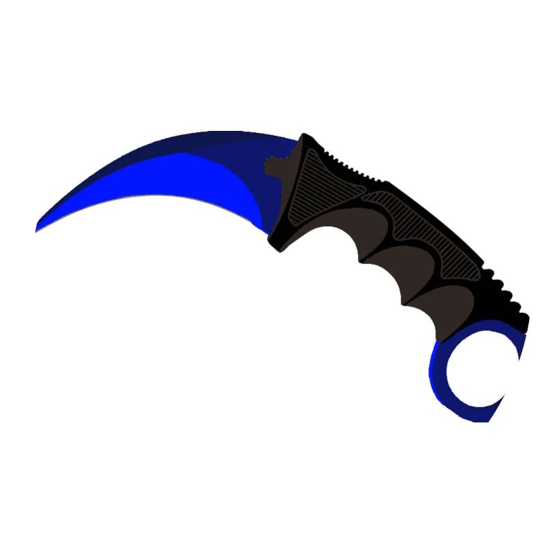 Karambit bleu