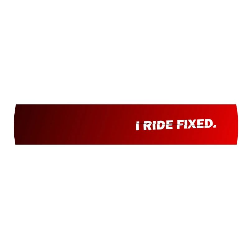 Je roule fixe tranché noir à rouge