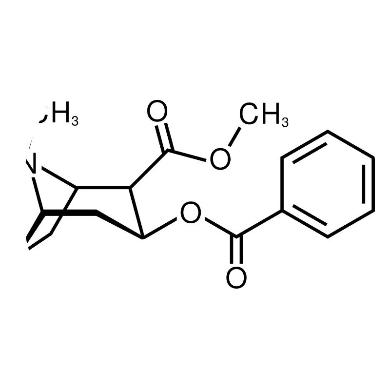 Cocaine molecule structure