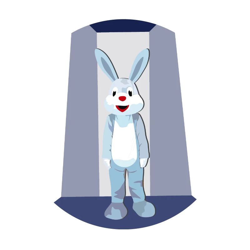 Lapin de Pâques sur le podium - Lapin exposé