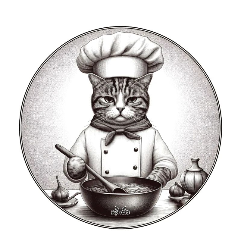 Chat cuisinier
