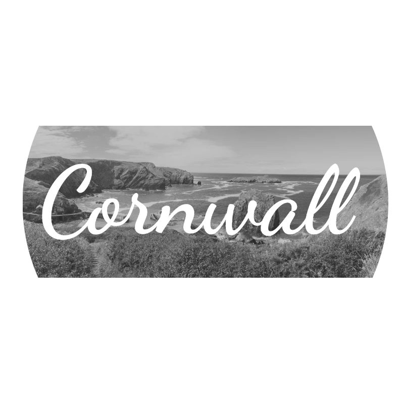 Retro Lettering at a Cornwall Beach England