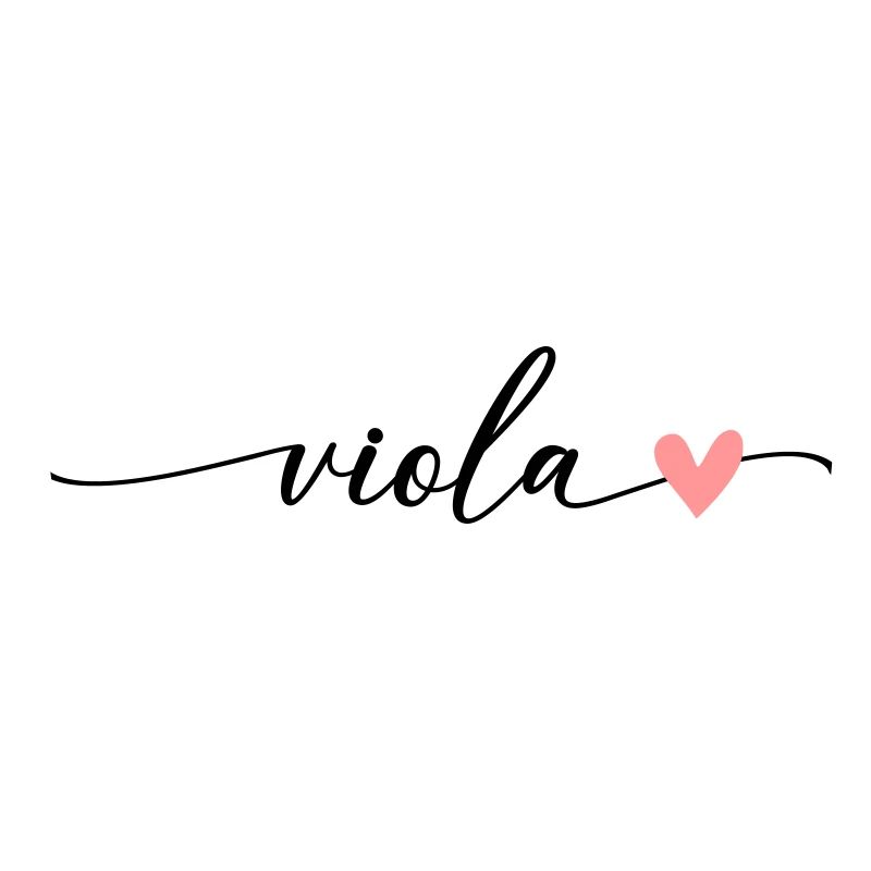 Viola Surname First name Calligraphy Script