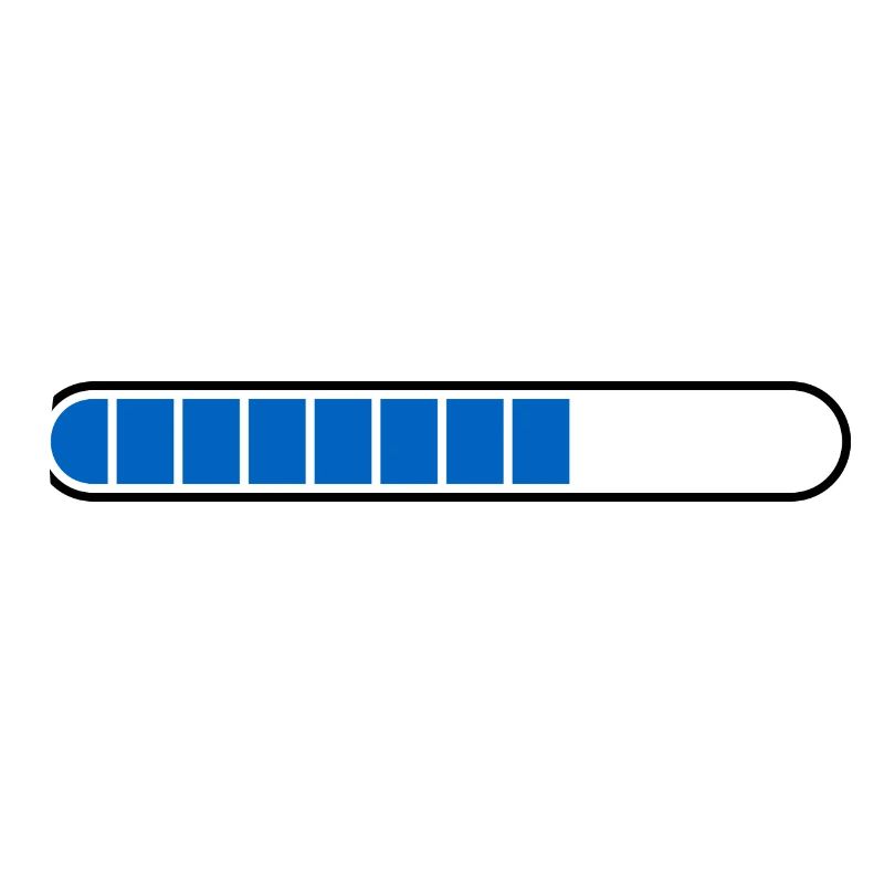 Loading bar PC Icon blue