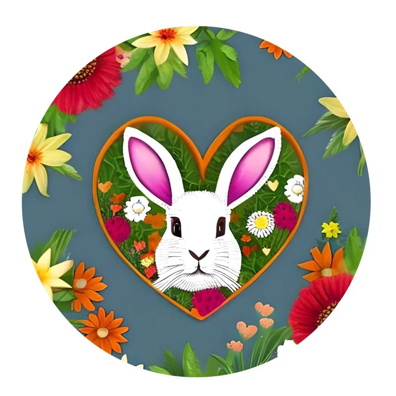 White Easter Floral Pattern