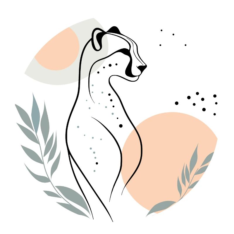 Elegant cheetah
