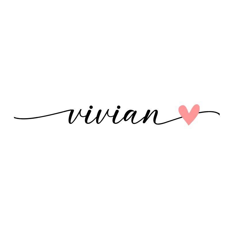Vivian Name First name Calligraphy Script