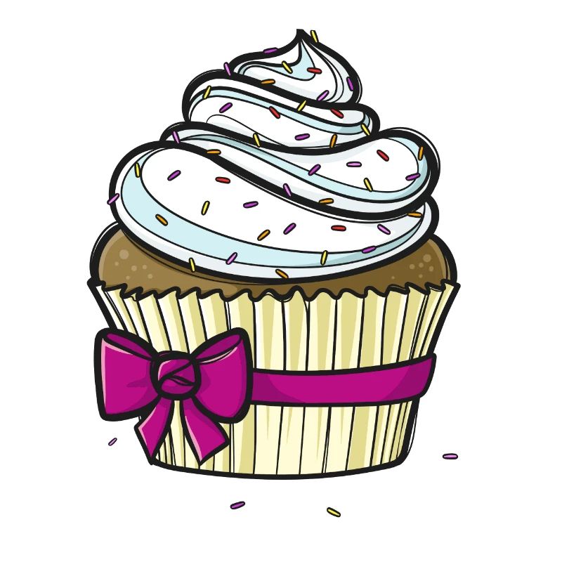 Sweet comic cupcake