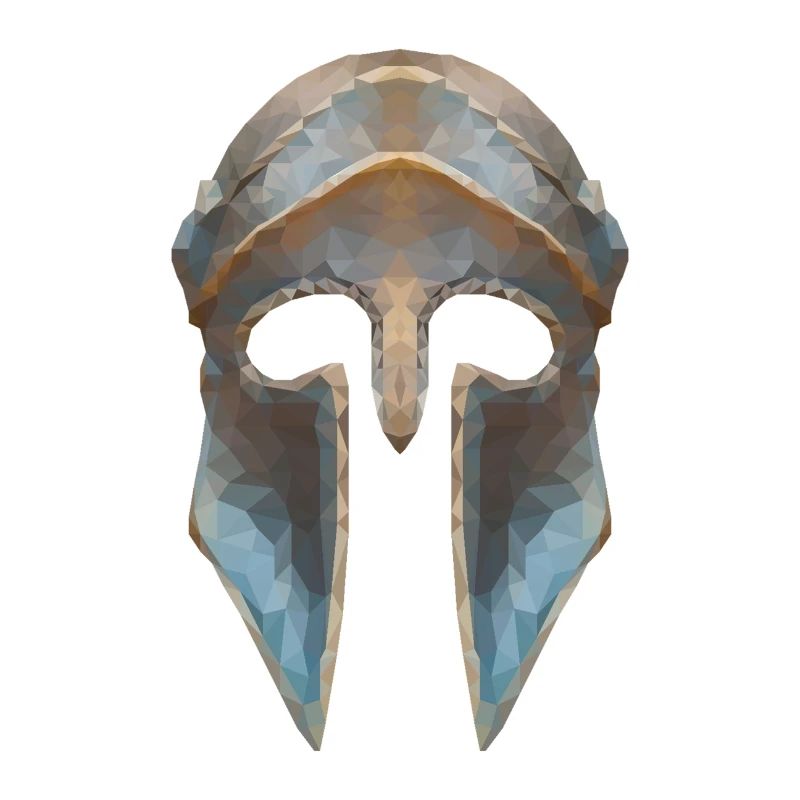 casque Gladiator effet faible polygone