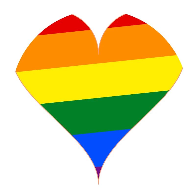 Herz Regenbogen Flagge Geschenk