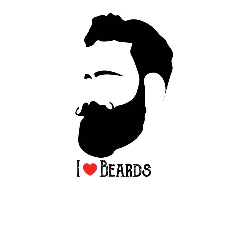 Beard love - man men beard beards gift idea