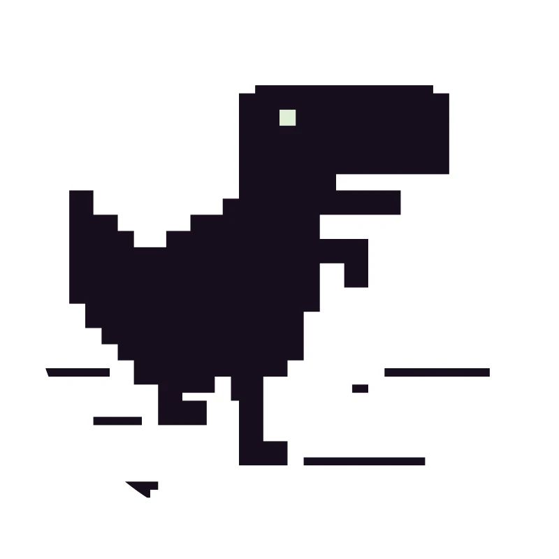 Retro Pixel Dinosaurier