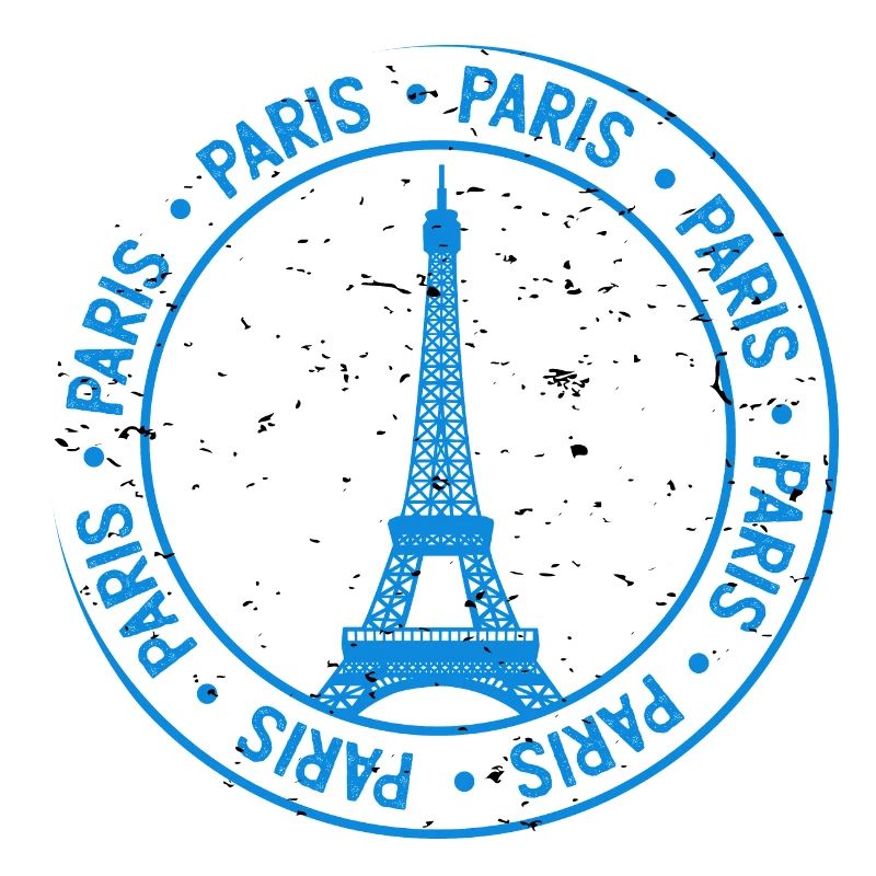 Paris emblem Eiffel tower