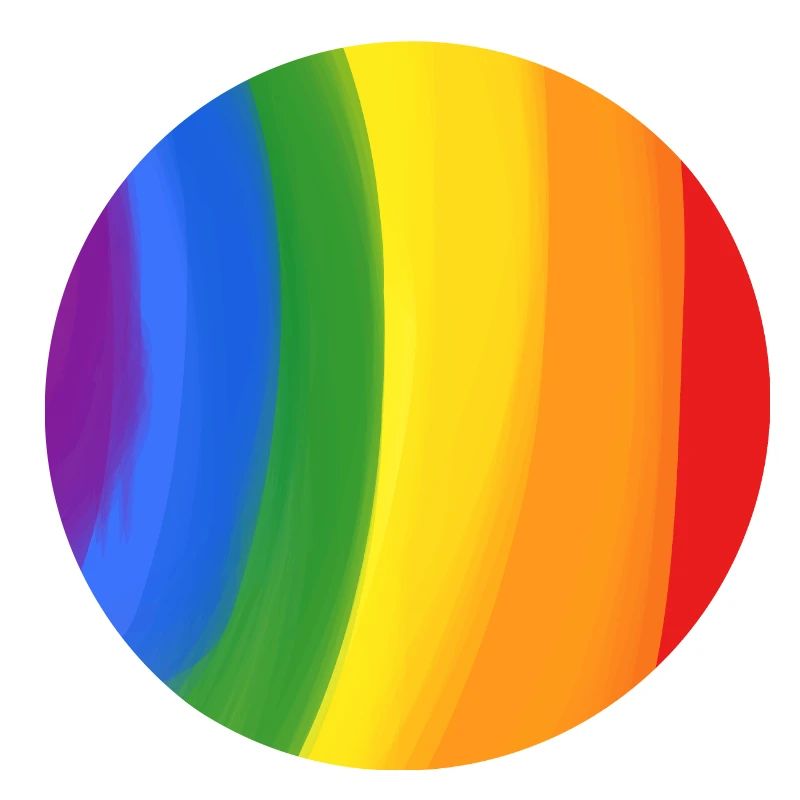 Couleurs de l’arc-en-ciel attrapé dans un cercle