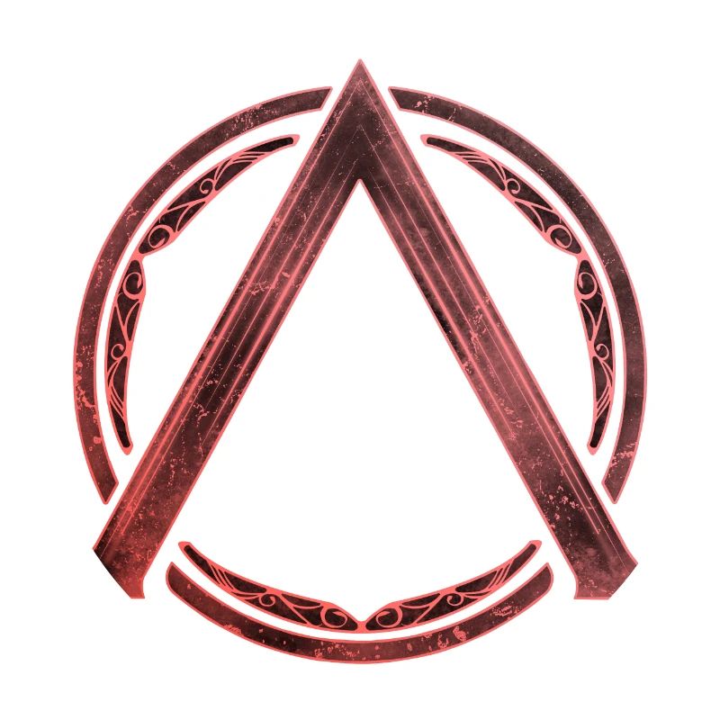 Sparta Lambda Symbol Feuerrot
