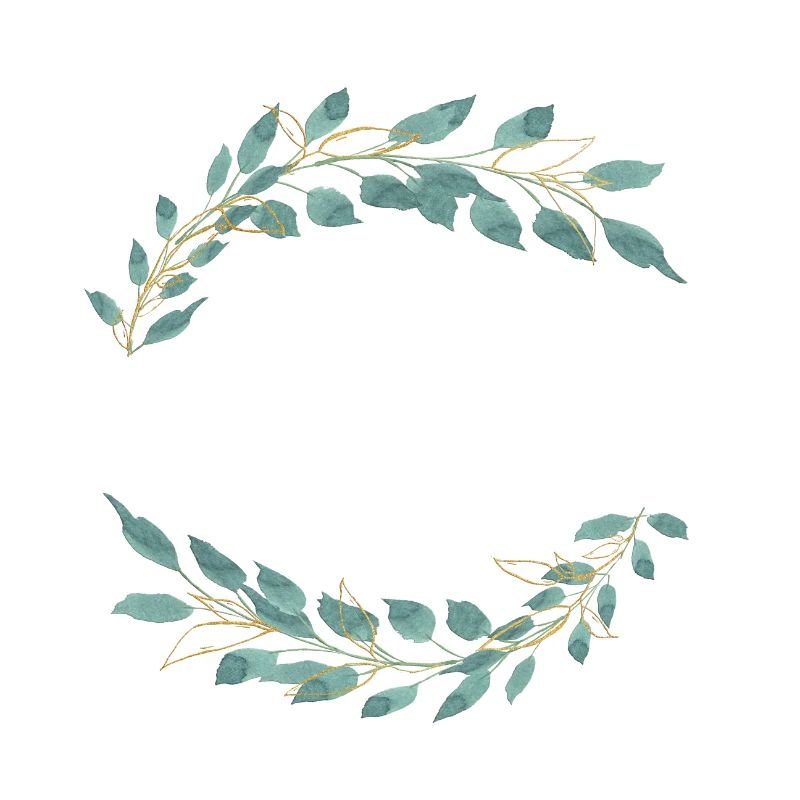 Customizable half ring green gold 2