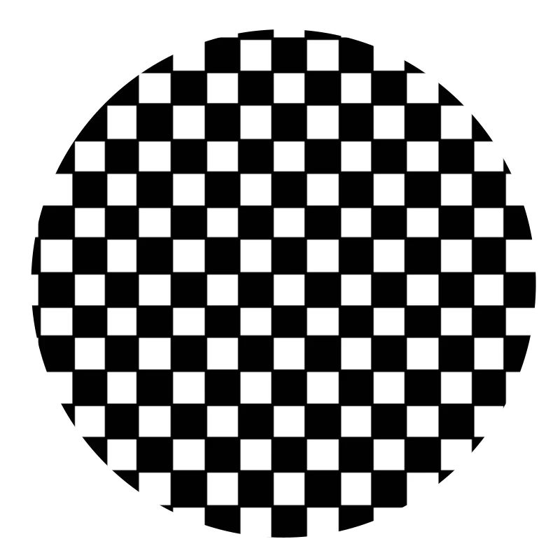 Black and white checkerboard pattern